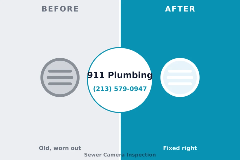 Before and after: plumbing company Center Line, MI
